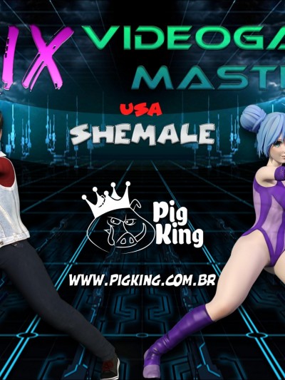 Brix, Videogame Master – PigKing Shemale