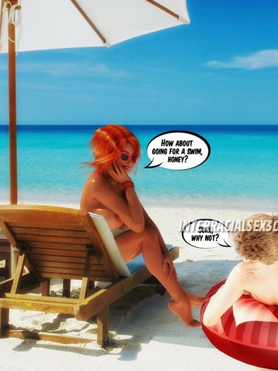 Beach Cum Guzzlers- InterracialSex3D