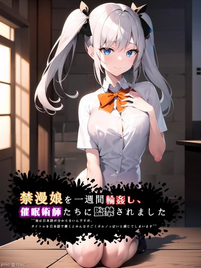 禁漫娘を一週間輪姦し、催眠術師たちに監禁されました～～実は日本語がわからないんですが、タイトルを日本語で書くとみんなすごくポルノっぽいと感じてしまいます～～