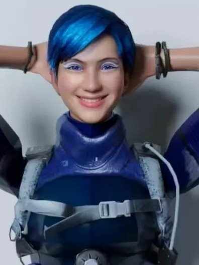 泳装3D蓝蔷薇