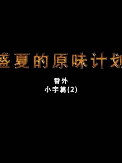 盛夏的原味计划 番外 小宇篇(2)