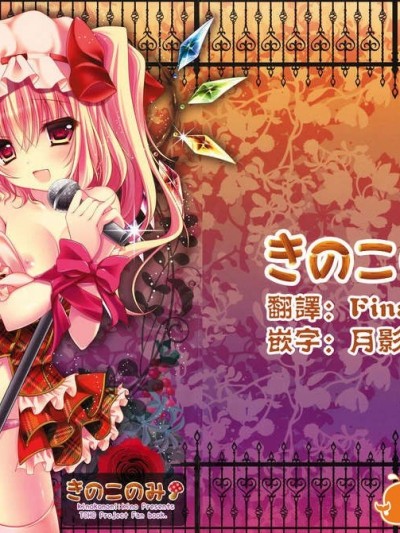[Pつssy漢化組-029] (紅樓夢8) [きのこのみ (kino)] 妹アイドルフランちゃん (東方Project)