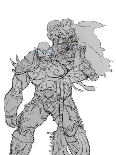 Lich King Anduin and Death Knight Garrosh