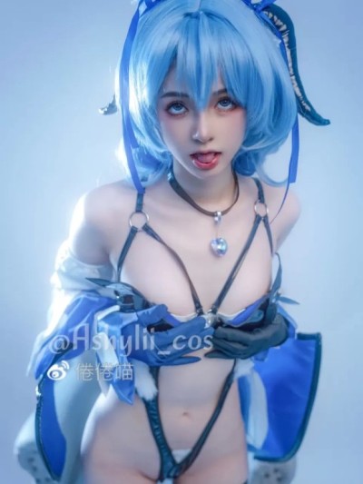倦倦喵 (Juan juan miao) cosplay Ganyu Succubus – Genshin Impact