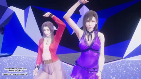 [MMD] TAEYEON - INVU Aerith Tifa Lockhart 熱 Kpop 舞蹈最終幻想未經審查的無盡