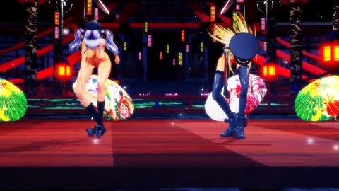 【4k / MMD R18】 Kantai Bismark and Kashima